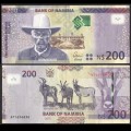 NAMIBIE - Billet de 200 Dollars - Capitaine Hendrik Witbooi - Antilopes rouanne