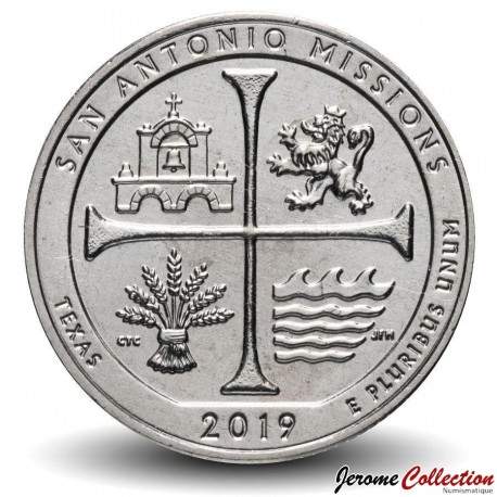 ETATS UNIS / USA - PIECE de 25 Cents - America the Beautiful - San Antonio