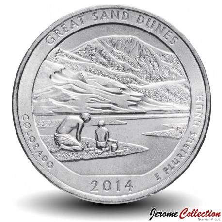 ETATS UNIS / USA - PIECE de 25 Cents - America the Beautiful - Great Sand Dunes