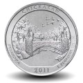 ETATS UNIS / USA - PIECE de 25 Cents - America the Beautiful - Chickasaw National Recreation Area - Oklahoma - 2011 - P