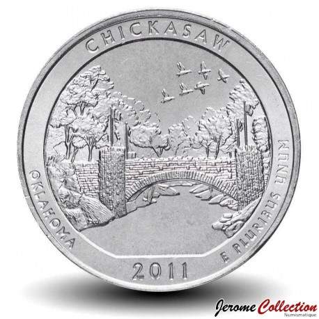 ETATS UNIS / USA - PIECE de 25 Cents - America the Beautiful - Chickasaw National Recreation Area - Oklahoma - 2011 - P