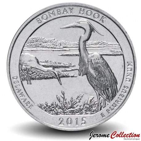 ETATS UNIS / USA - PIECE de 25 Cents - America the Beautiful - Bombay Hook