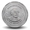 BANGLADESH - PIECE de 5 Taka - Sheikh Mujibur Rahman - 2012 – Km33 – JeromeCollection