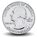 ETATS UNIS / USA - PIECE de 25 Cents - America the Beautiful - Ellis Island -