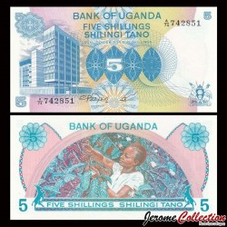 OUGANDA - Billet de 5 Shillings - Culture du Café - 1979 – P10a – JeromeCollection
