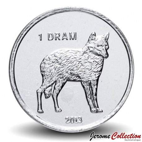 HAUT KARABAGH / ARTASKH - PIECE de 1 Dram - Loup - 2013 – Km28 – JeromeCollection
