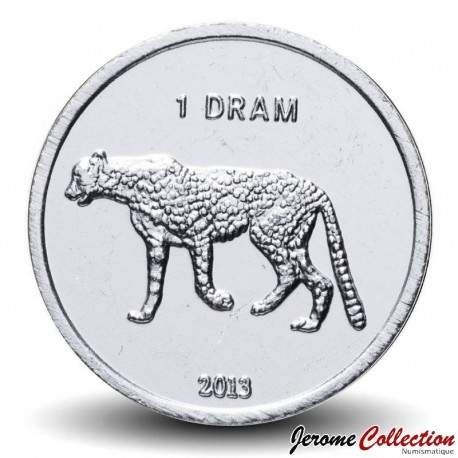 HAUT KARABAGH / ARTASKH - PIECE de 1 Dram - Léopard - 2013 – Km29 – JeromeCollection