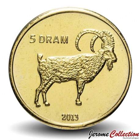 HAUT KARABAGH / ARTASKH - PIECE de 5 Dram - Chèvre - 2013 – Km31 – JeromeCollection