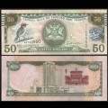 TRINITÉ-ET-TOBAGO - Billet de 50 Dollars - Oiseau Cardinal rouge - 2006 – P50a – JeromeCollection