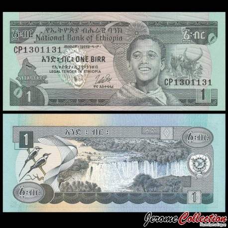 ETHIOPIE - Billet de 1 Birr - Cascades de Tisisat - 1976 – P30b – JeromeCollection