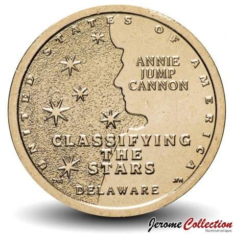 ETATS UNIS / USA - PIECE de 1 Dollar - Industrie et l’innovation - Classification des étoiles - Delaware - P - 2019 –