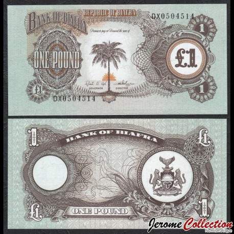 BIAFRA - Billet de 1 Pound - Palmier - 1969 – P5a – JeromeCollection
