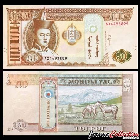 MONGOLIE - Billet de 50 Tögrög - 2019 – P72 – JeromeCollection