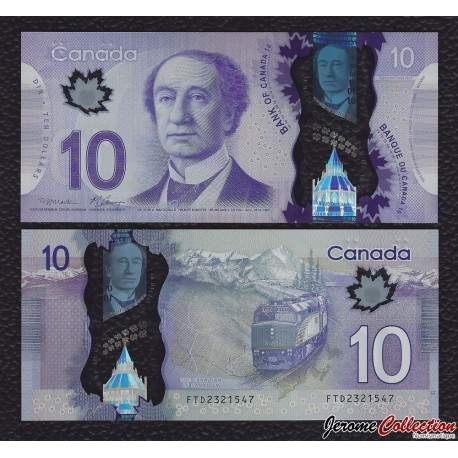 CANADA - Billet de 10 Dollars - Polymer - 2013
