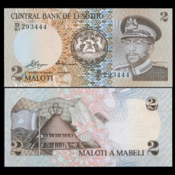 LESOTHO - Billet de 2 Maloti - Roi Moshoeshoe II - 1981 – P4a – JeromeCollection