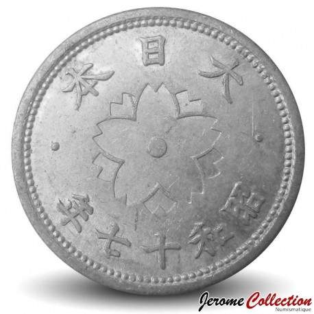 JAPON - PIECE de 10 Sen - Chrysanthème - 年七十和昭 - 1942 – Y61 – JeromeCollection