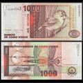 CAP-VERT - Billet de 1000 Escudos - Oiseau Rousserolle du Cap-Vert - 2002 – P65b – JeromeCollection