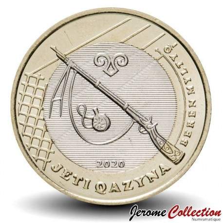 KAZAKHSTAN - PIECE de 100 Tenge - Fusil Kazakh - Beren Mylityq - 2020 – Km486 – JeromeCollection