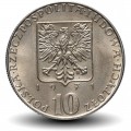 POLOGNE - PIECE de 10 zlotych - Poisson turbot et épi de blé - Fao - 1971
