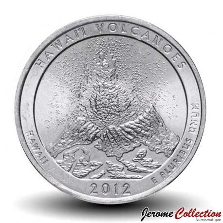 ETATS UNIS / USA - PIECE de 25 Cents - America the Beautiful - Parc national des volcans d'Hawaï - Hawaï - 2012 - D –