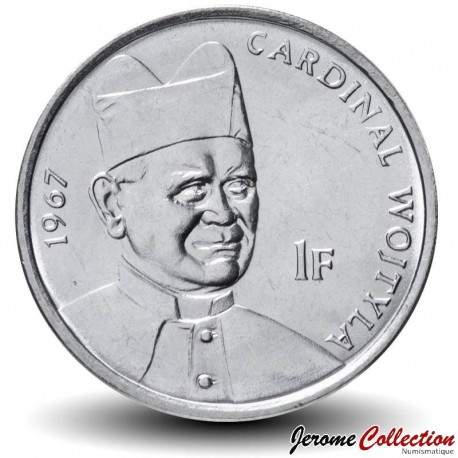 CONGO - PIECE de 1 Franc - 25 ans de la visite de Jean Paul II - Cardinal - 2004 – Km157 – JeromeCollection