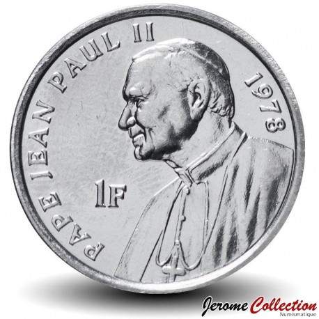 CONGO - PIECE de 1 Franc - 25 ans de la visite de Jean Paul II - Pape - 2004 – Km158 – JeromeCollection