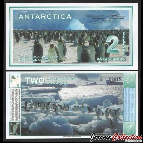 ANTARCTICA - Billet de 2 DOLLARS - Manchots empereurs - 1.03.1996 – N376461 – JeromeCollection