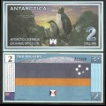 ANTARCTICA - Billet de 2 DOLLARS - Pingouins - 28.11.1999 – N207749 – JeromeCollection