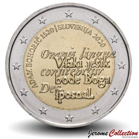 SLOVENIE - PIECE de 2 Euros - Adam Bohorič - 2020 – Km142 – JeromeCollection