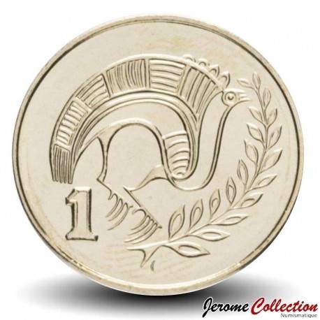 CHYPRE - PIECE de 1 Cent - Oiseau stylisé - 2004 – Km53.3 – JeromeCollection