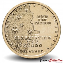 ETATS UNIS / USA - PIECE de 1 Dollar - Industrie et l’innovation - Classification des étoiles - Delaware - D - 2019