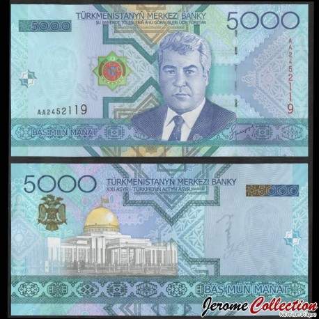 TURKMENISTAN - Billet de 5000 Manat - 2005 – P21 – JeromeCollection