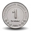 TURKMENISTAN - PiECE de 1 Tenge - Carte du Turkmenistan - 2009 – Km95 – JeromeCollection