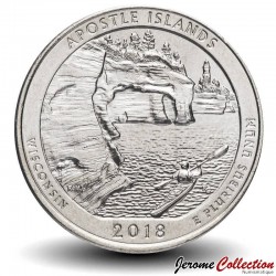 ETATS UNIS / USA - PIECE de 25 Cents - America the Beautiful - Apostle Islands National Lakeshore - Wisconsin - 2018 - S