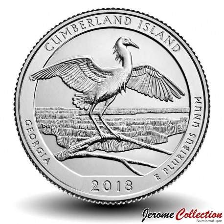 ETATS UNIS / USA - PIECE de 25 Cents - America the Beautiful - Cumberland Island National Seashore - Géorgie - 2018 - S