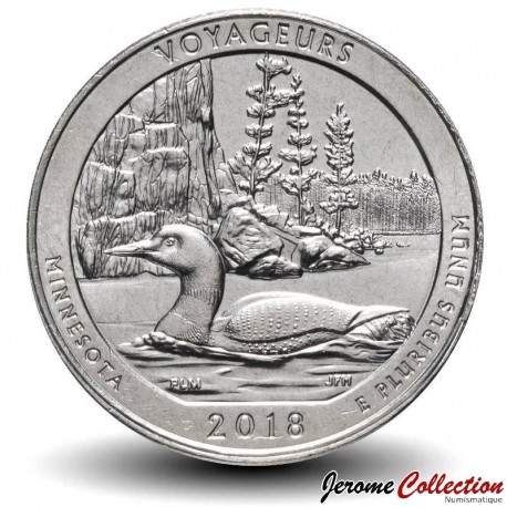 ETATS UNIS / USA - PIECE de 25 Cents - America the Beautiful - Voyageurs National Park - Minnesota - 2018 - S – Km671 –