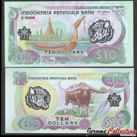 PENINSULE INDOCHINOISE - Billet de 10 Dollars - Buffle - Polymer - 2020 – 0010 – JeromeCollection