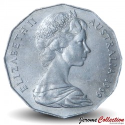 AUSTRALIE - PIECE de 50 Cents - Elizabeth II 2ème effigie - 1969 – Km68 – JeromeCollection