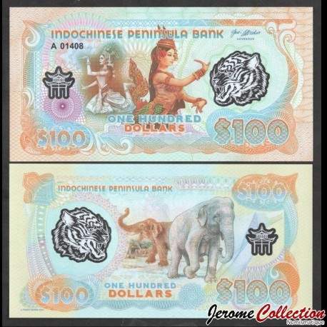 PENINSULE INDOCHINOISE - Billet de 100 Dollars - Elephants - Polymer - 2020 – 0100 – JeromeCollection