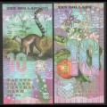FAUNUS ISLAND - Billet de 10 DOLLARS - Lémurien - 2020 – 0010 – JeromeCollection