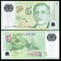 SINGAPOUR - Billet de 5 Dollars - Polymer- ▲▲ - Jardins - 2013 – P47c – JeromeCollection