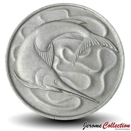 SINGAPOUR - PIECE de 20 Cents - Un espadon - 1973 – Km4 – JeromeCollection