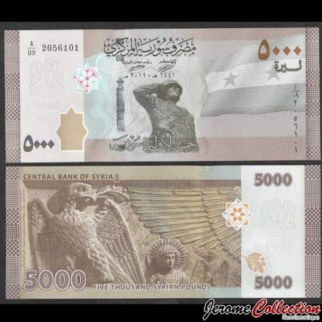 SYRIE - Billet de 5000 Pounds - Soldat - 2019 – P118a – JeromeCollection