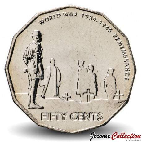 AUSTRALIE - PIECE de 50 Cents - Fin de la seconde guerre mondiale - 2005 – Km746 – JeromeCollection