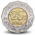CROATIE - PIECE de 25 Kuna - Union européenne - 1999 – Km64 – JeromeCollection