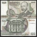 AUTRICHE - Billet de 100 Schillings - Eugen Böhm von Bawerk - 1984 – P150a – JeromeCollection