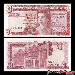 GIBRALTAR - Billet de 1 Pound - The couvent - 1988 – P20e – JeromeCollection