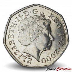 ROYAUME UNI - PIECE de 50 Pence - Bibliothèques publiques - 2000