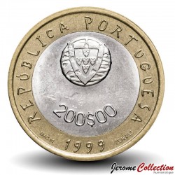 PORTUGAL - PIECE de 200 Escudos - Bimétal - UNICEF - 1999