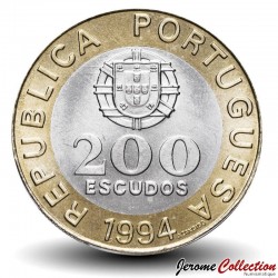 PORTUGAL - PIECE de 200 Escudos - Lisbonne capitale européenne de la culture - 1994